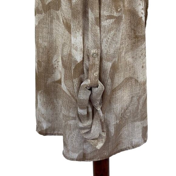 CHICO'S FEFE TEXTURED FLORAL BUTTON DOWN SHIRT IN NEW CAIRO NWT WOMEN'S SIZE 16 - Picture 11 of 16